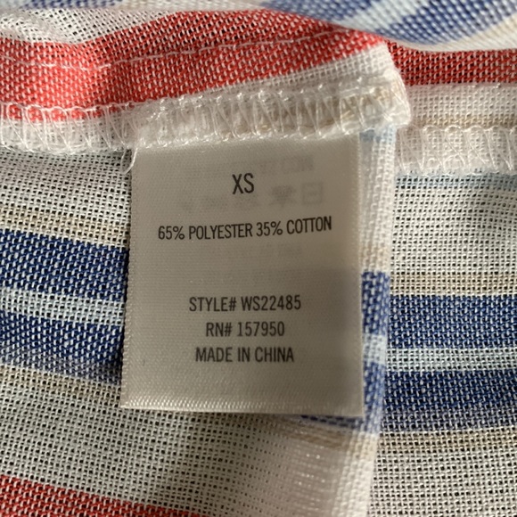 XS Striped Button up Shirt - Picture 5 of 8